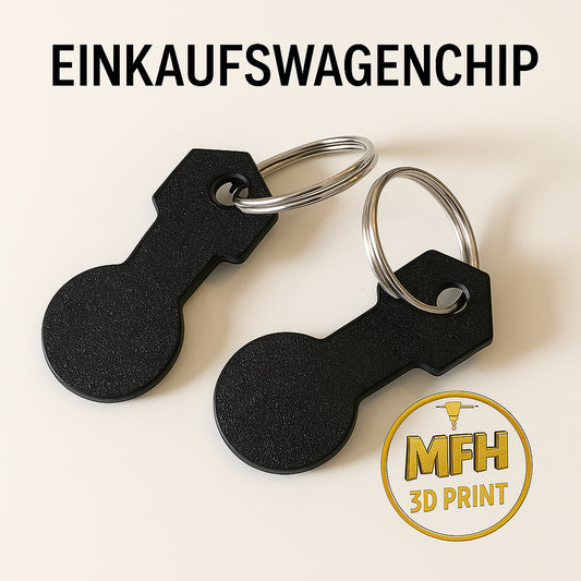 Einkaufswagenchip mit Schlüsselring