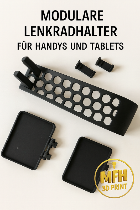 Modulare Lenkradhalterung für Handy & Tablet